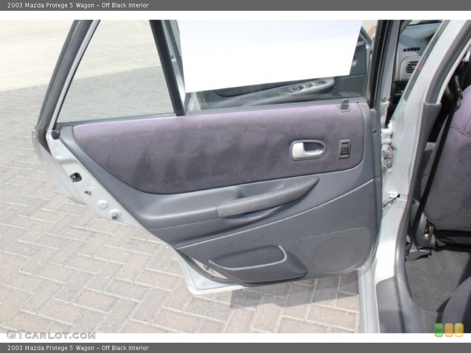 Off Black Interior Door Panel for the 2003 Mazda Protege 5 Wagon #71414587