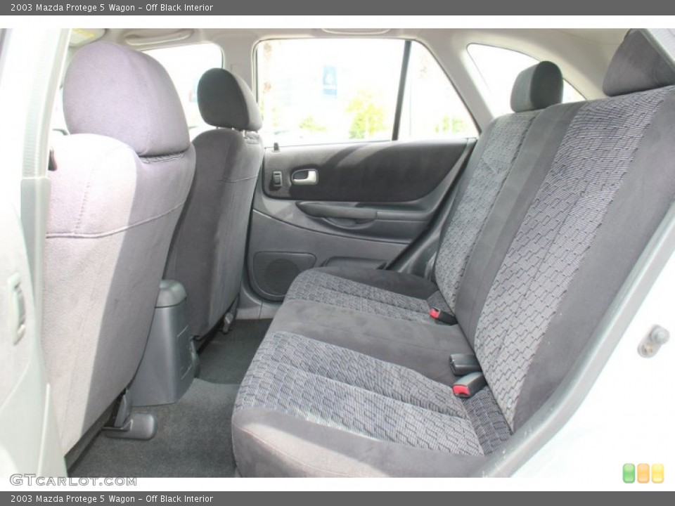 Off Black Interior Rear Seat for the 2003 Mazda Protege 5 Wagon #71414596