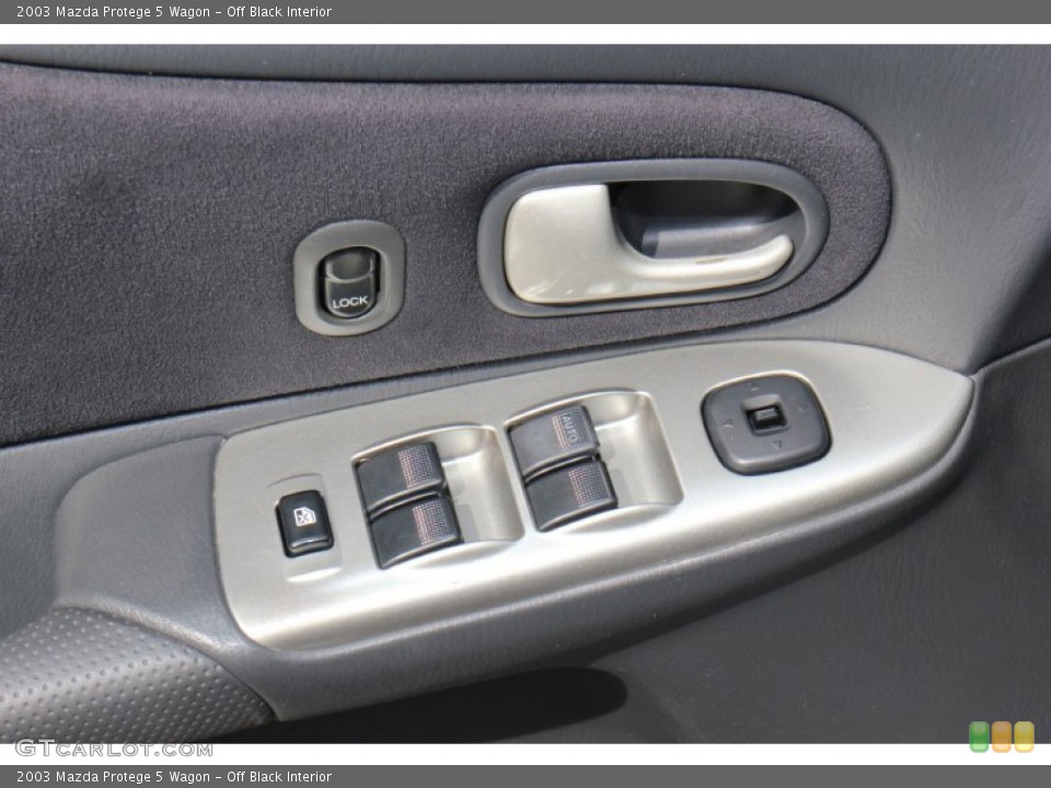 Off Black Interior Controls for the 2003 Mazda Protege 5 Wagon #71414605