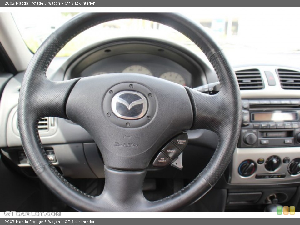 Off Black Interior Steering Wheel for the 2003 Mazda Protege 5 Wagon #71414620