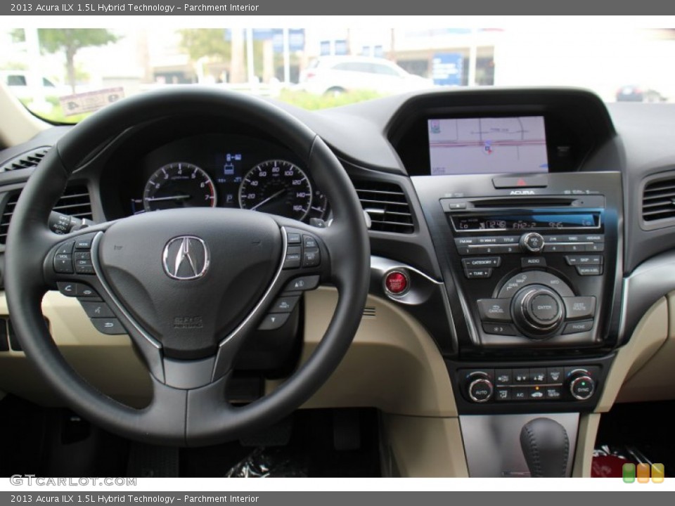 Parchment Interior Dashboard for the 2013 Acura ILX 1.5L Hybrid Technology #71415394