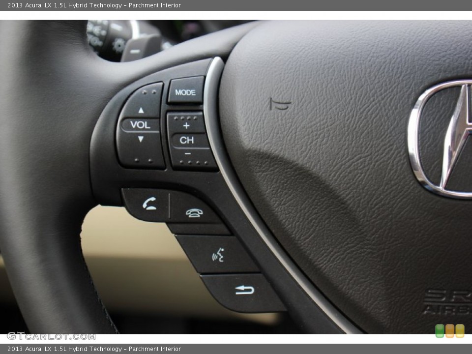 Parchment Interior Controls for the 2013 Acura ILX 1.5L Hybrid Technology #71415484