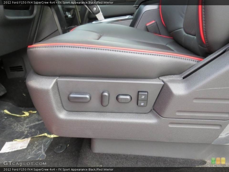 FX Sport Appearance Black/Red Interior Front Seat for the 2012 Ford F150 FX4 SuperCrew 4x4 #71415589
