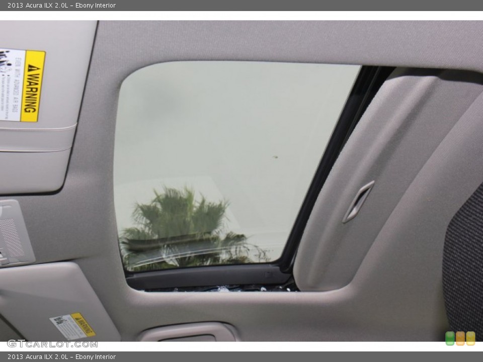Ebony Interior Sunroof for the 2013 Acura ILX 2.0L #71415640