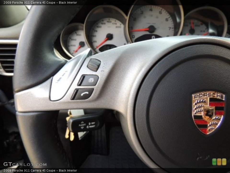 Black Interior Controls for the 2009 Porsche 911 Carrera 4S Coupe #71415703