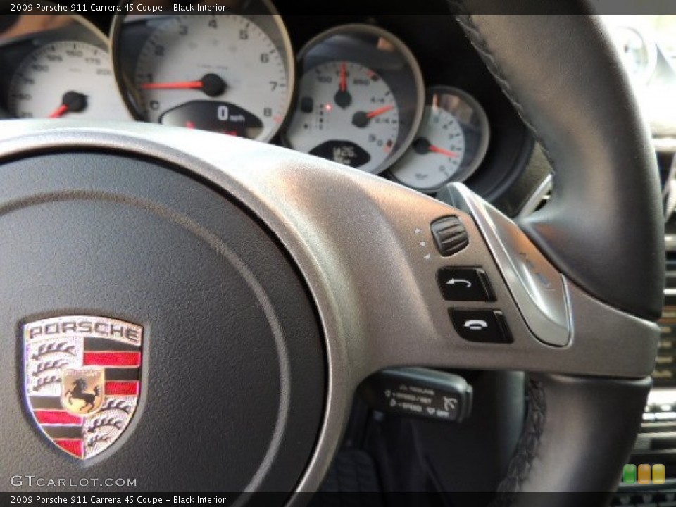 Black Interior Controls for the 2009 Porsche 911 Carrera 4S Coupe #71415712