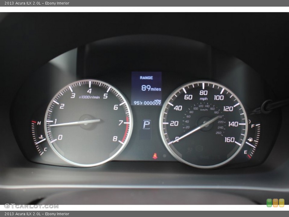 Ebony Interior Gauges for the 2013 Acura ILX 2.0L #71415760