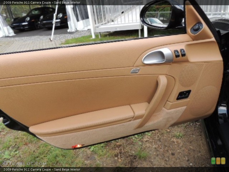 Sand Beige Interior Door Panel for the 2009 Porsche 911 Carrera Coupe #71415892