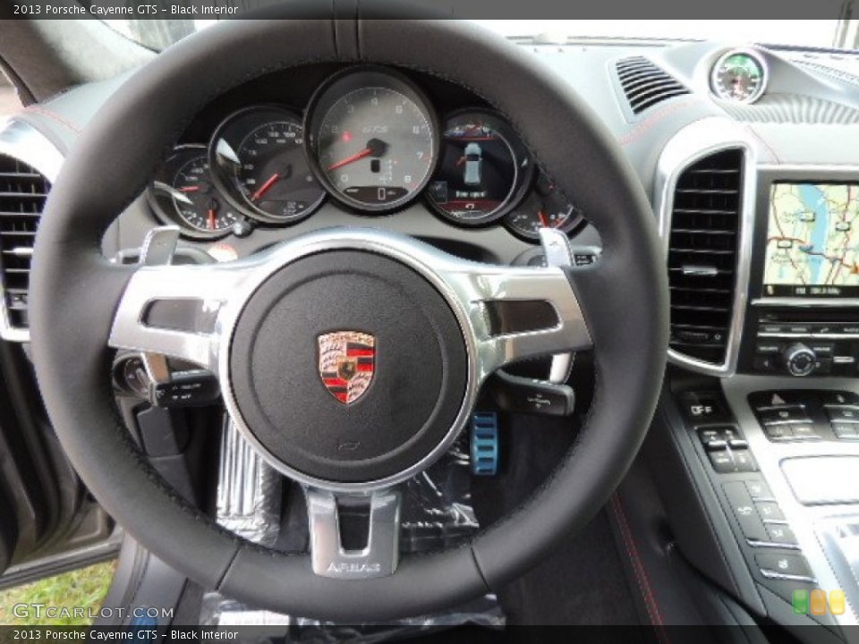 Black Interior Steering Wheel for the 2013 Porsche Cayenne GTS #71416237