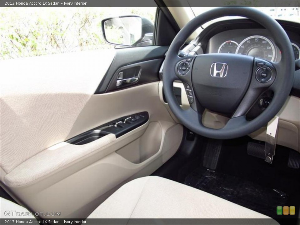 Ivory Interior Steering Wheel for the 2013 Honda Accord LX Sedan #71416240
