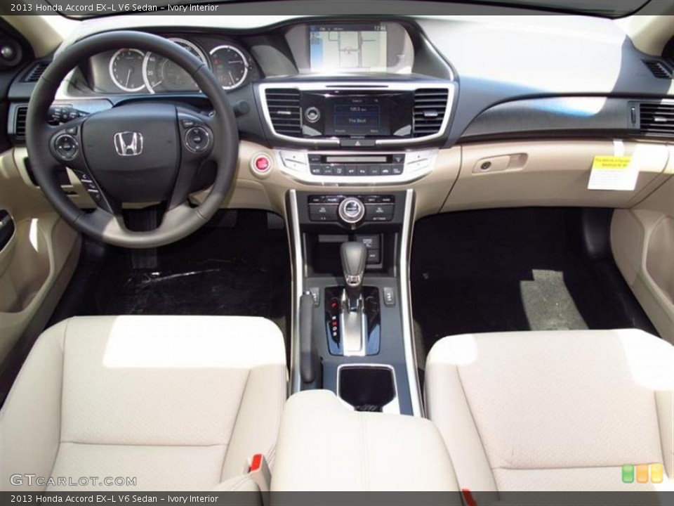 Ivory Interior Dashboard for the 2013 Honda Accord EX-L V6 Sedan #71416336