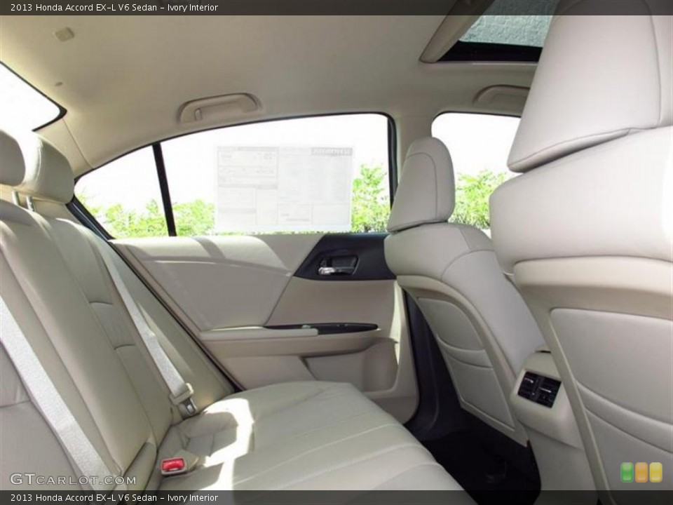 Ivory Interior Rear Seat for the 2013 Honda Accord EX-L V6 Sedan #71416372