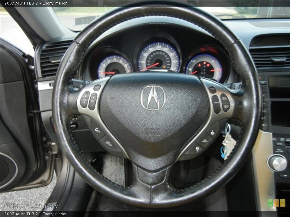 Ebony Interior Steering Wheel for the 2007 Acura TL 3.2 #71417161