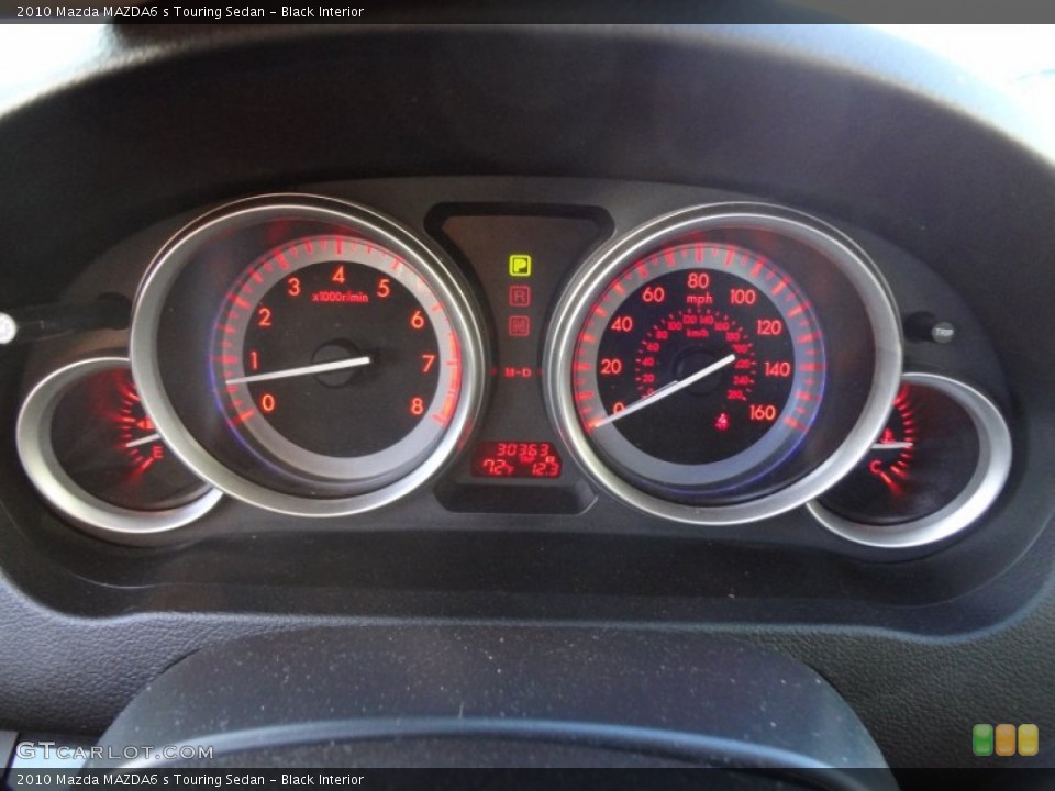 Black Interior Gauges for the 2010 Mazda MAZDA6 s Touring Sedan #71418265