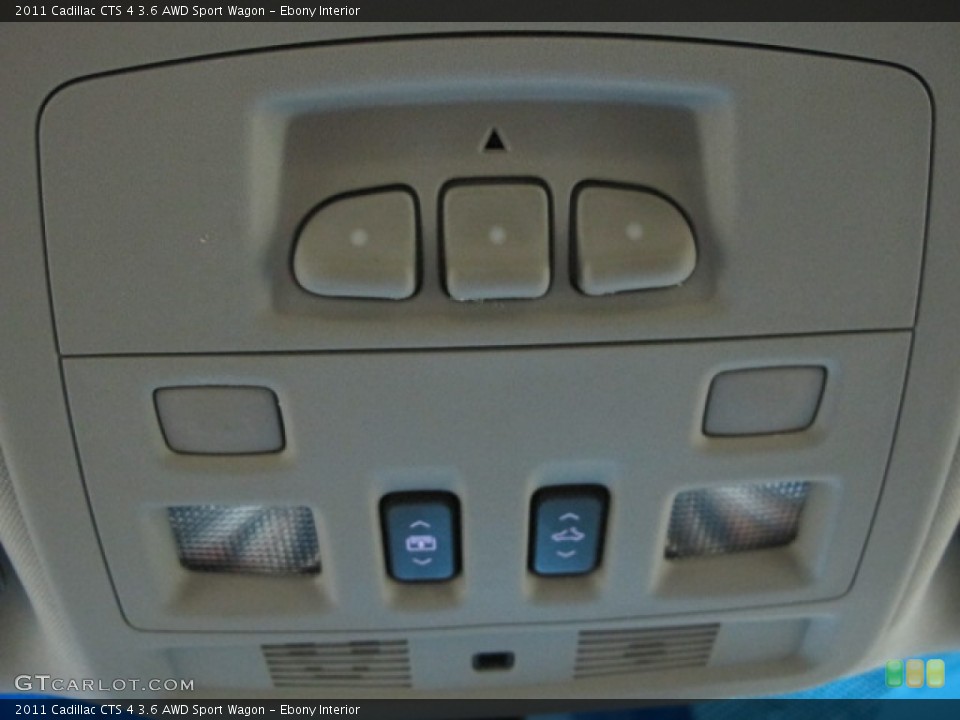 Ebony Interior Controls for the 2011 Cadillac CTS 4 3.6 AWD Sport Wagon #71418282