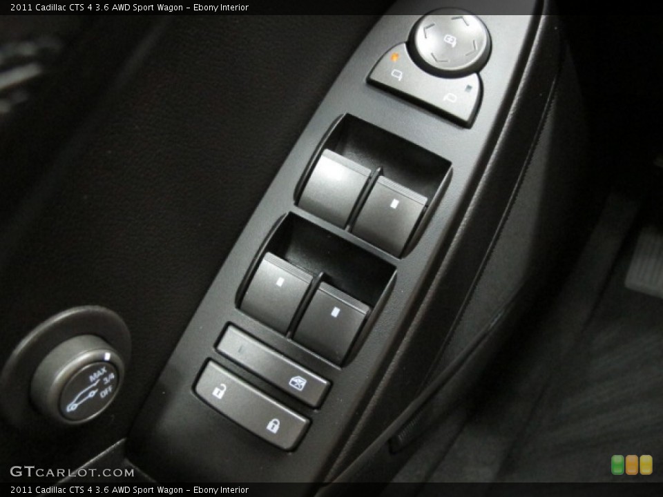 Ebony Interior Controls for the 2011 Cadillac CTS 4 3.6 AWD Sport Wagon #71418313