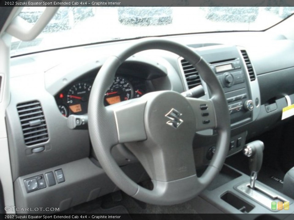 Graphite Interior Steering Wheel for the 2012 Suzuki Equator Sport Extended Cab 4x4 #71420977