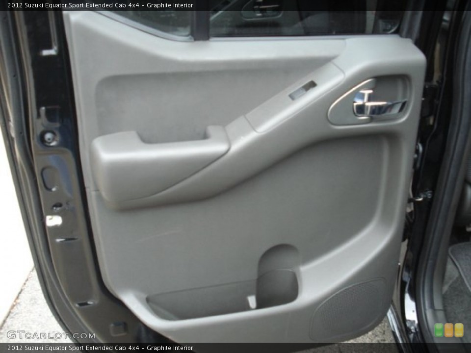 Graphite Interior Door Panel for the 2012 Suzuki Equator Sport Extended Cab 4x4 #71421010