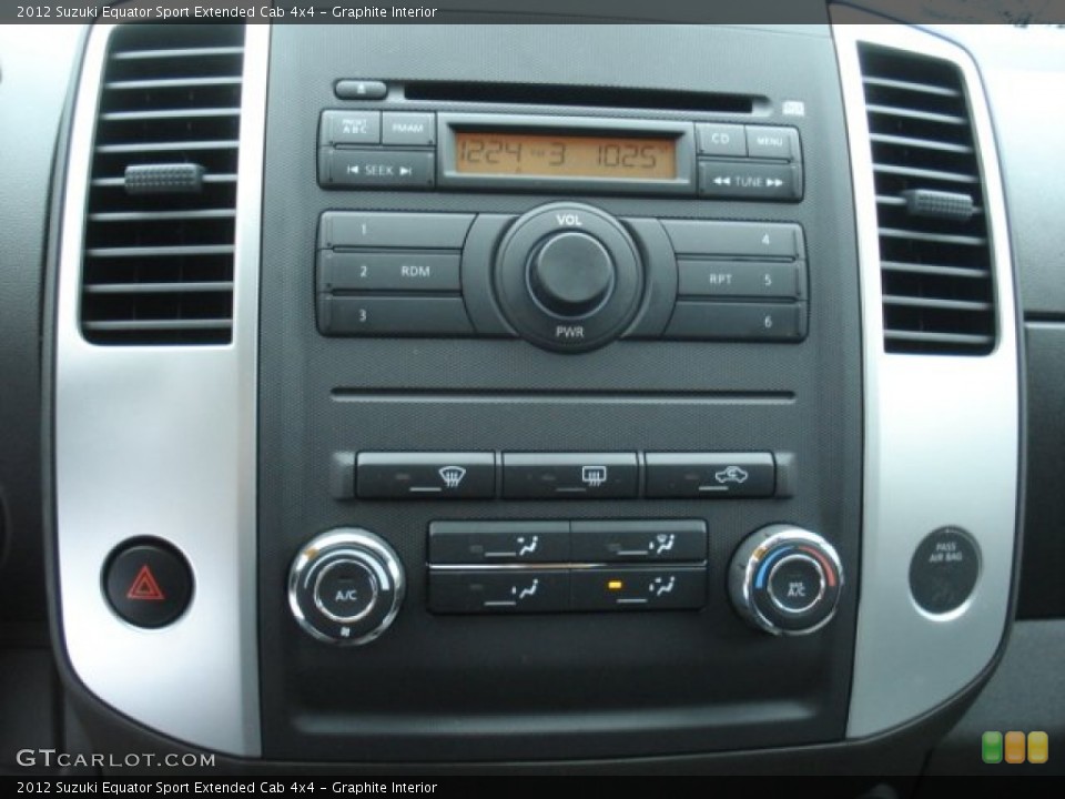 Graphite Interior Controls for the 2012 Suzuki Equator Sport Extended Cab 4x4 #71421037
