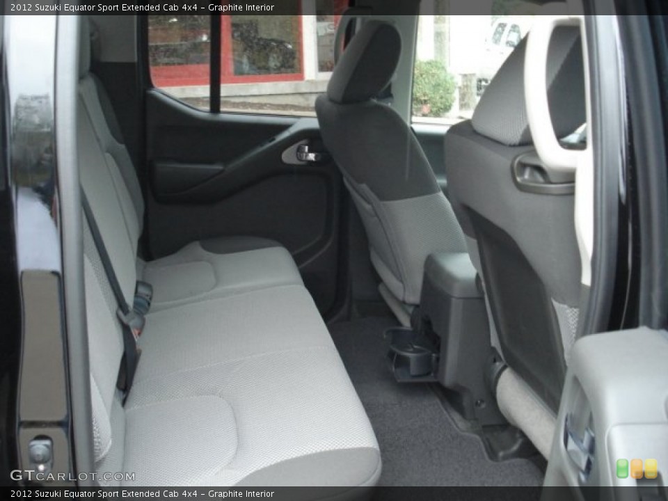 Graphite Interior Rear Seat for the 2012 Suzuki Equator Sport Extended Cab 4x4 #71421082