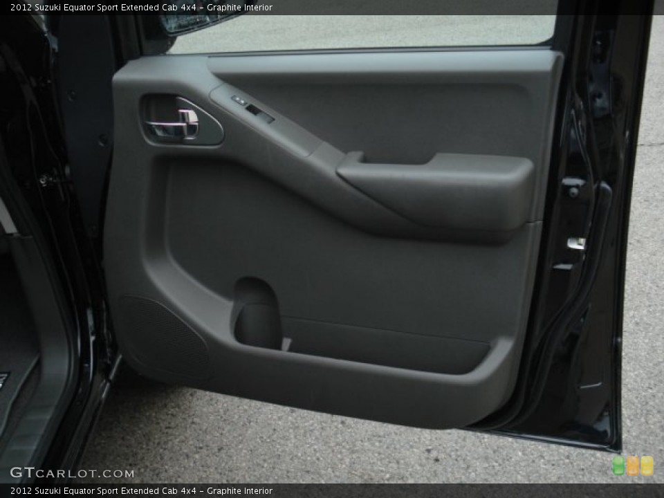 Graphite Interior Door Panel for the 2012 Suzuki Equator Sport Extended Cab 4x4 #71421097