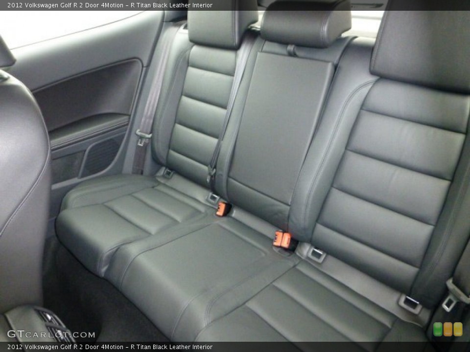 R Titan Black Leather Interior Photo for the 2012 Volkswagen Golf R 2 Door 4Motion #71421868