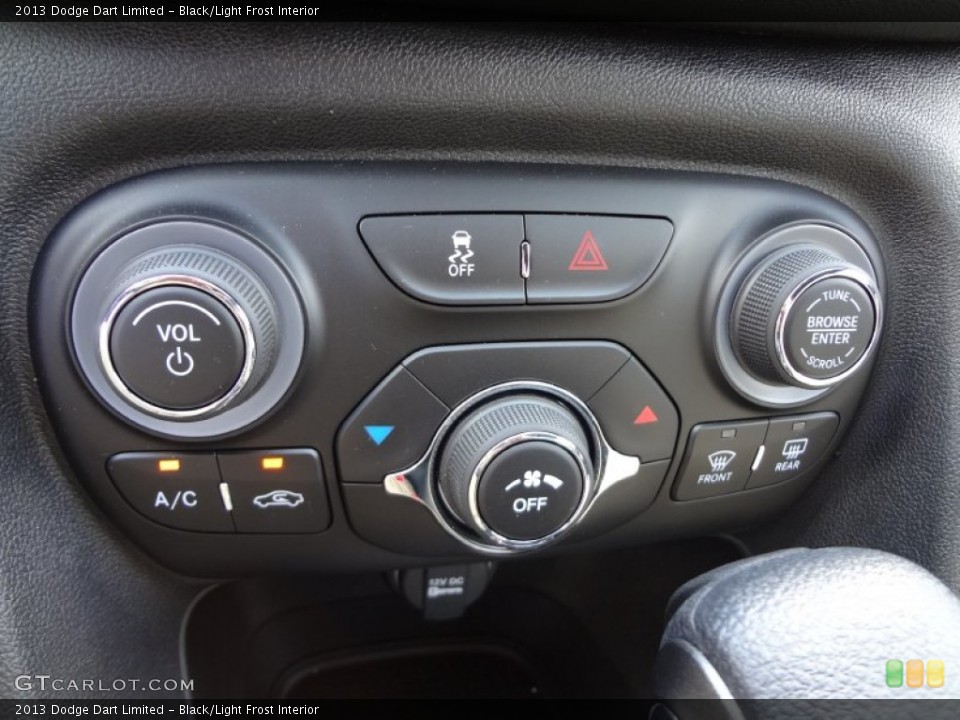 Black/Light Frost Interior Controls for the 2013 Dodge Dart Limited #71422453
