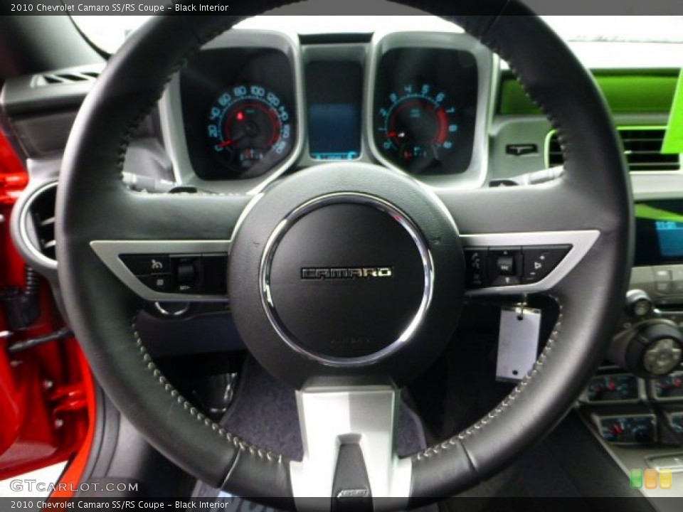 Black Interior Steering Wheel for the 2010 Chevrolet Camaro SS/RS Coupe #71423050