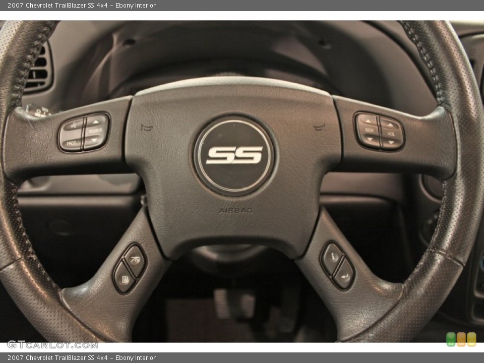 Ebony Interior Steering Wheel for the 2007 Chevrolet TrailBlazer SS 4x4 #71423632