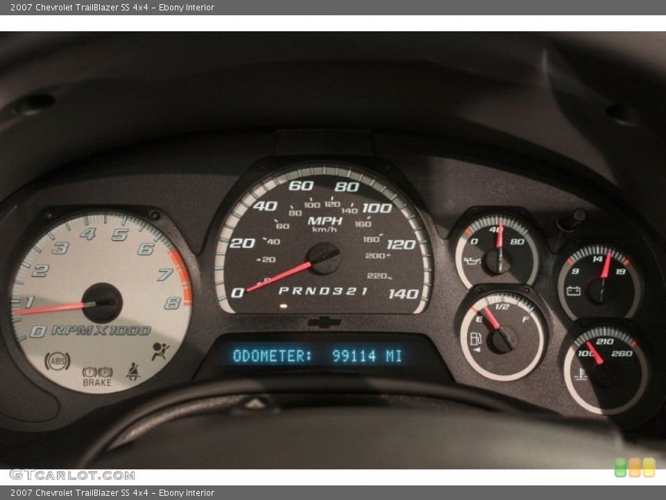 Ebony Interior Gauges for the 2007 Chevrolet TrailBlazer SS 4x4 #71423641