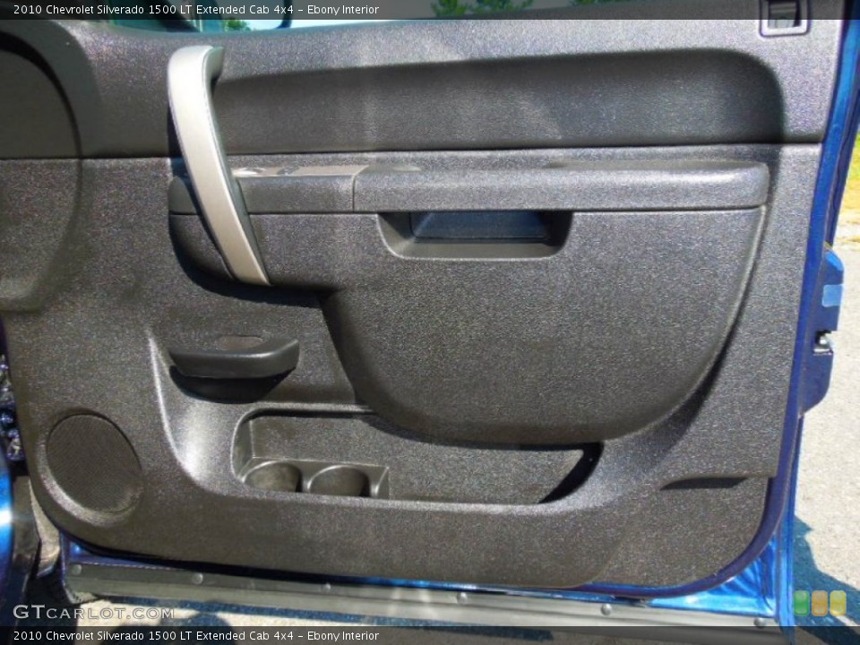 Ebony Interior Door Panel for the 2010 Chevrolet Silverado 1500 LT Extended Cab 4x4 #71424262