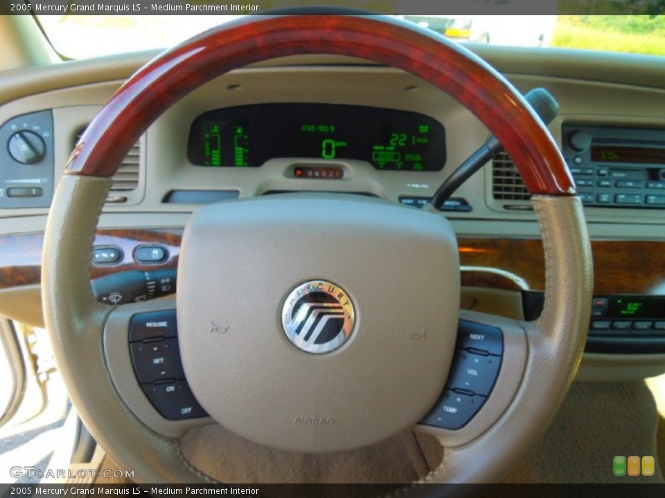 Medium Parchment Interior Steering Wheel for the 2005 Mercury Grand Marquis LS #71424409