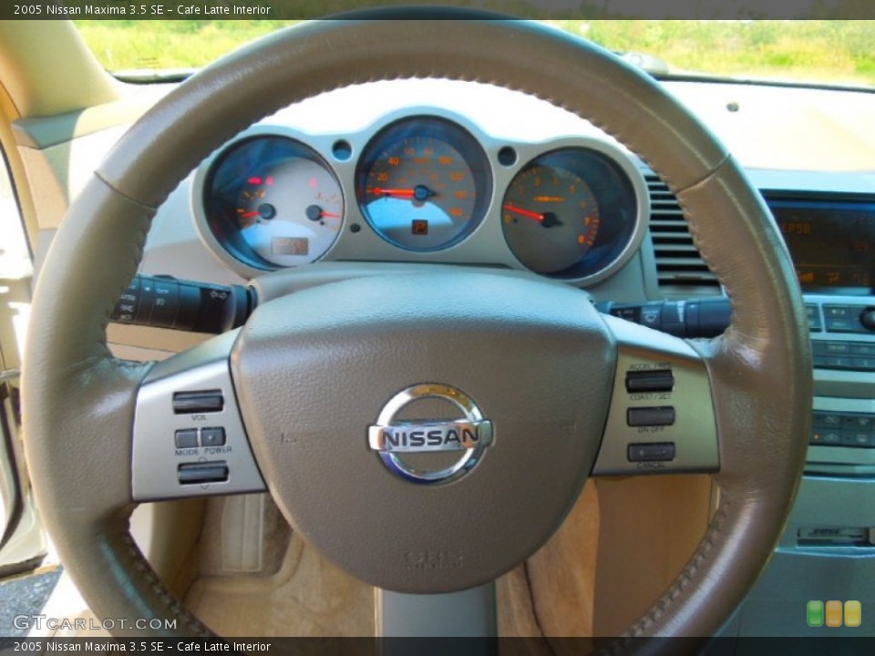 Cafe Latte Interior Steering Wheel for the 2005 Nissan Maxima 3.5 SE #71425393