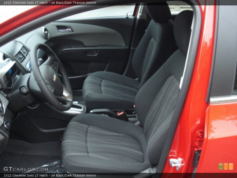 Jet Black/Dark Titanium Interior Front Seat for the 2013 Chevrolet Sonic LT Hatch #71425777