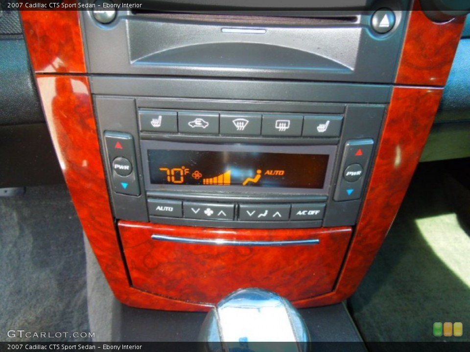 Ebony Interior Controls for the 2007 Cadillac CTS Sport Sedan #71425861