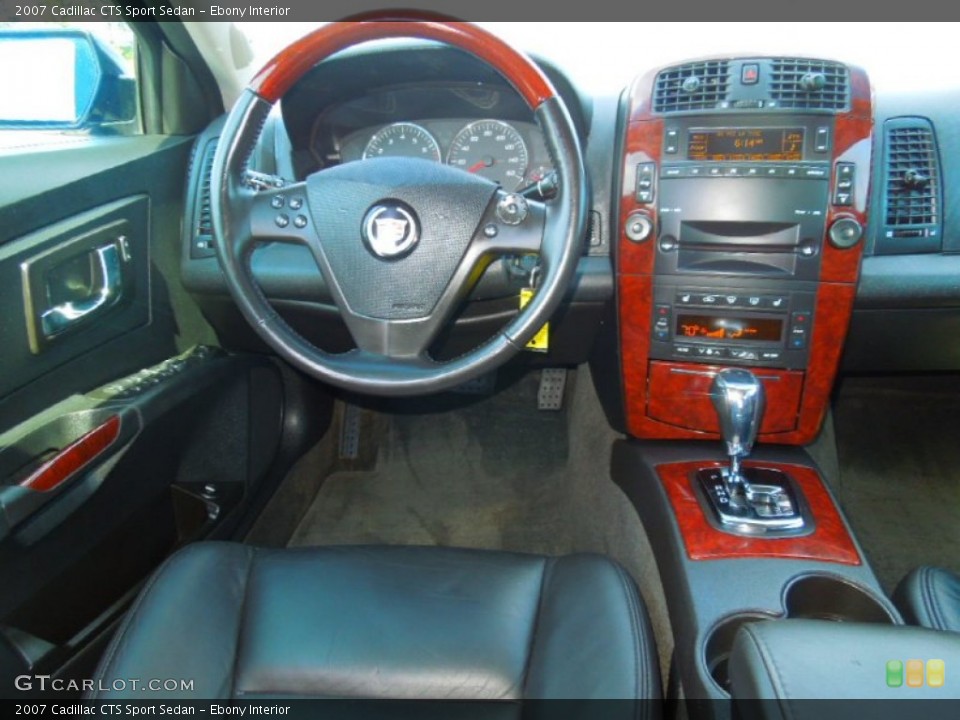Ebony Interior Dashboard for the 2007 Cadillac CTS Sport Sedan #71425906