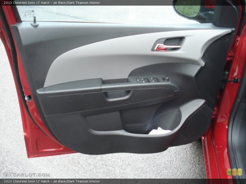 Jet Black/Dark Titanium Interior Door Panel for the 2013 Chevrolet Sonic LT Hatch #71425957