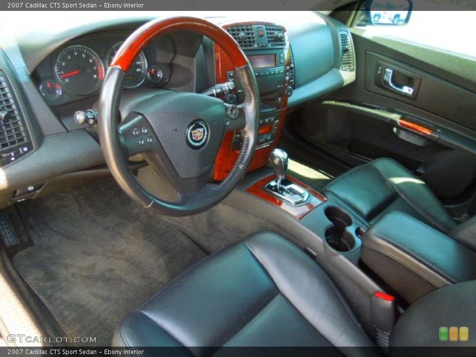 Ebony Interior Prime Interior for the 2007 Cadillac CTS Sport Sedan #71425990