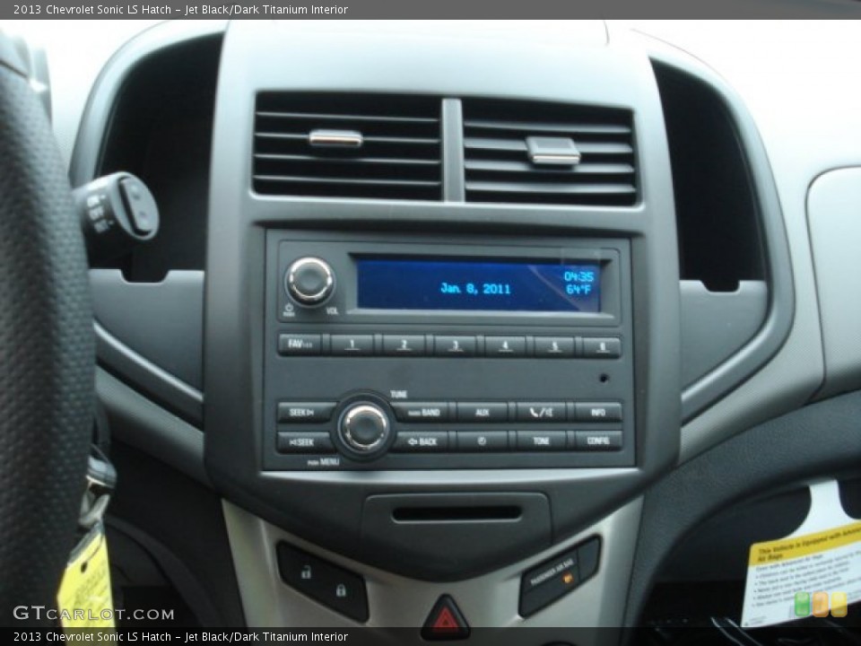 Jet Black/Dark Titanium Interior Audio System for the 2013 Chevrolet Sonic LS Hatch #71426155