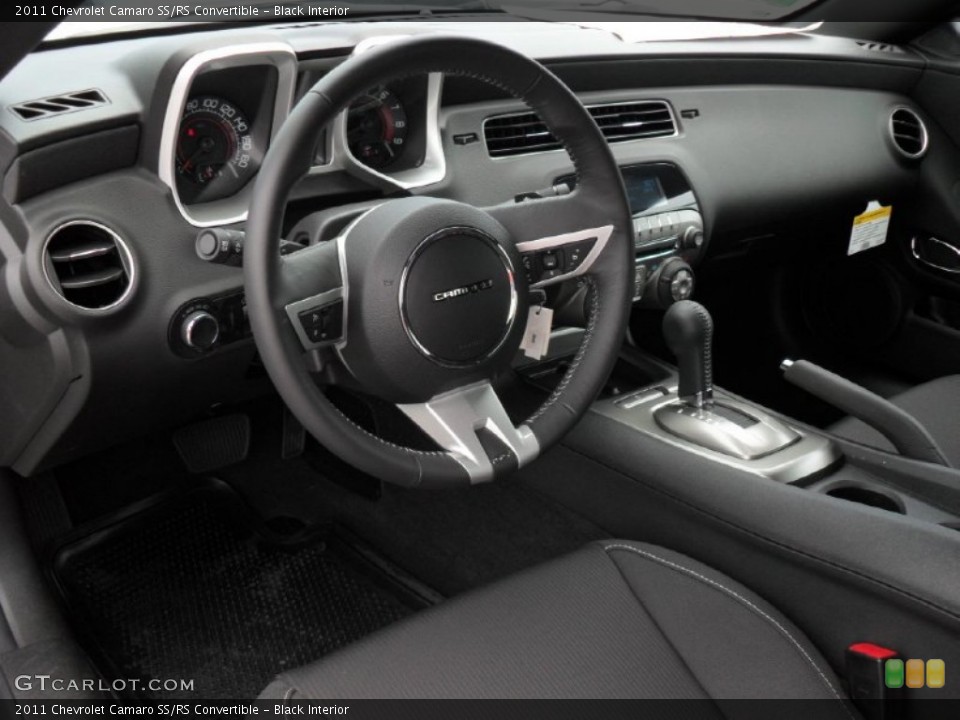 Black Interior Prime Interior for the 2011 Chevrolet Camaro SS/RS Convertible #71426200