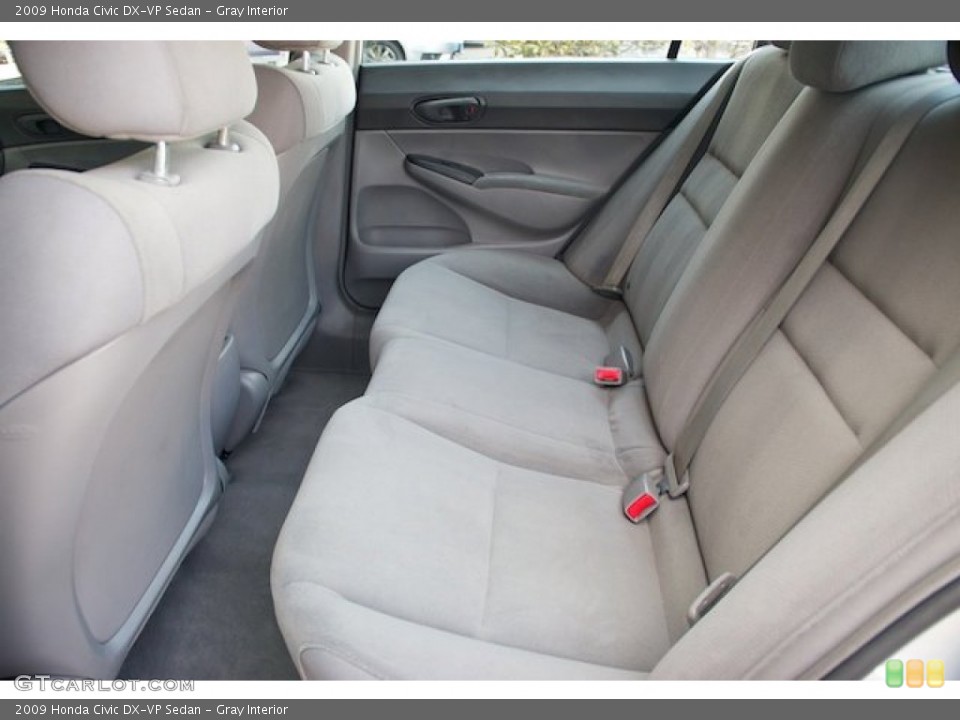 Gray Interior Rear Seat for the 2009 Honda Civic DX-VP Sedan #71426668