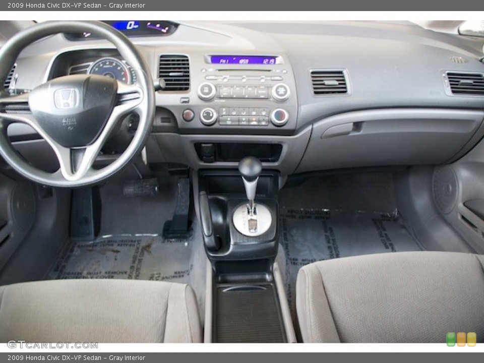 Gray Interior Dashboard for the 2009 Honda Civic DX-VP Sedan #71426677