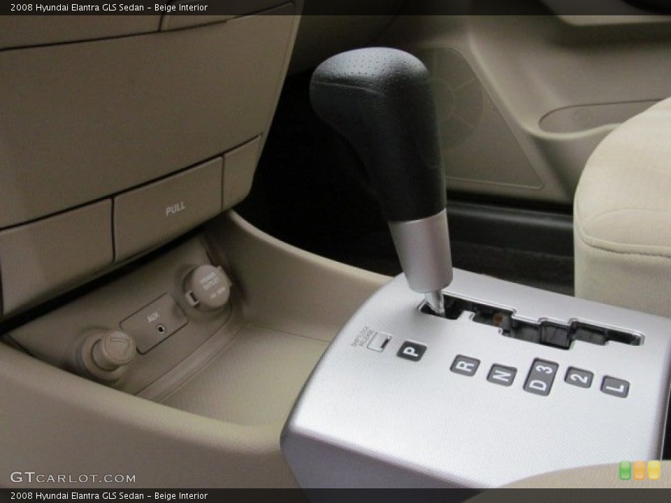 Beige Interior Transmission for the 2008 Hyundai Elantra GLS Sedan #71427488