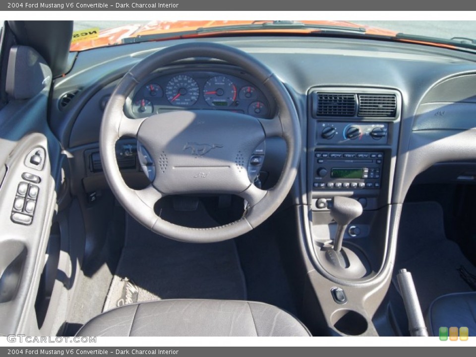 Dark Charcoal Interior Photo for the 2004 Ford Mustang V6 Convertible #71427896
