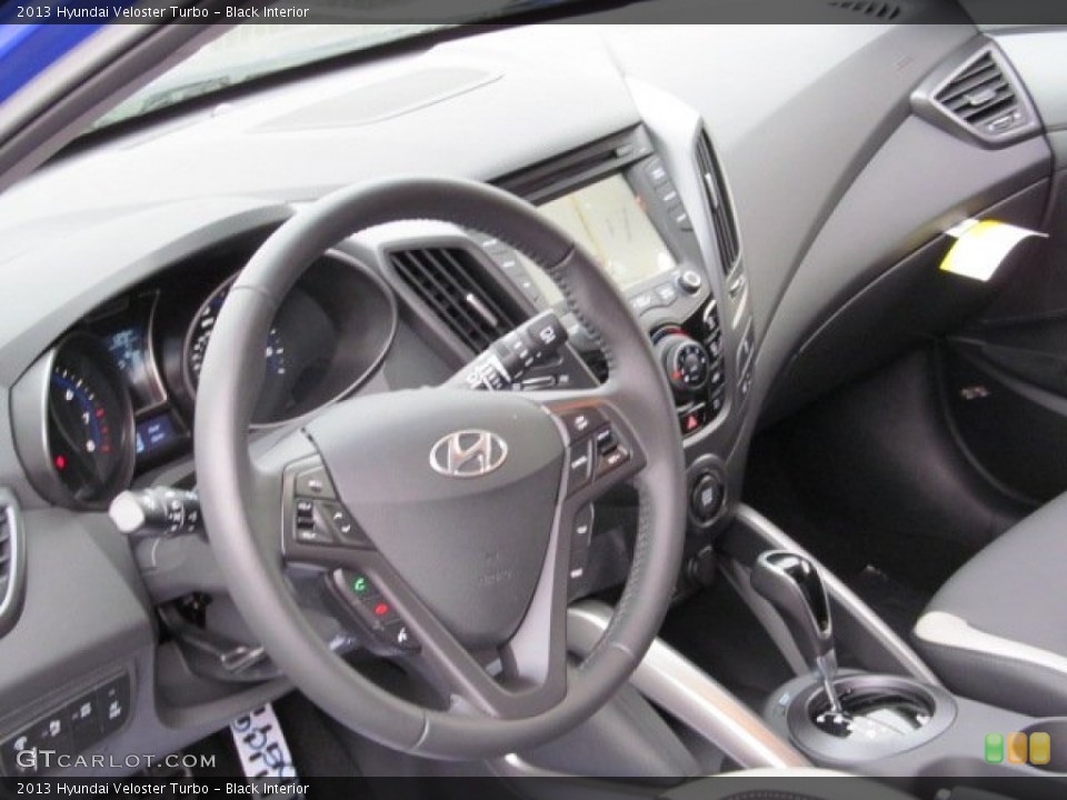 Black Interior Dashboard for the 2013 Hyundai Veloster Turbo #71428457
