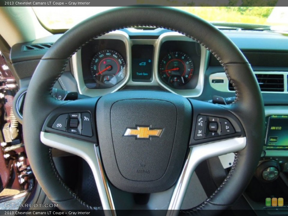 Gray Interior Steering Wheel for the 2013 Chevrolet Camaro LT Coupe #71428598