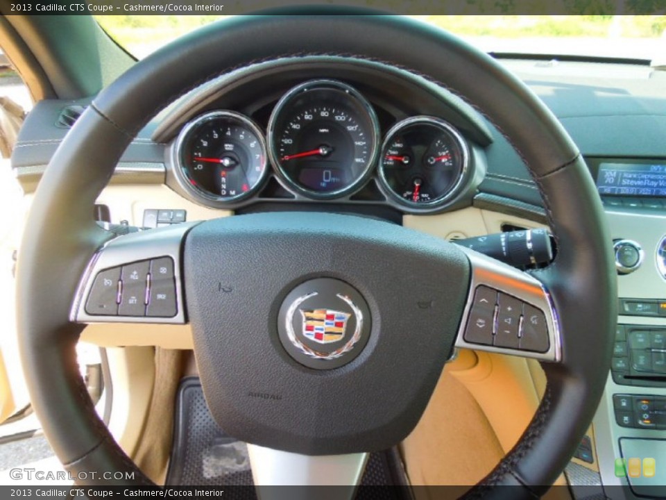 Cashmere/Cocoa Interior Steering Wheel for the 2013 Cadillac CTS Coupe #71428808