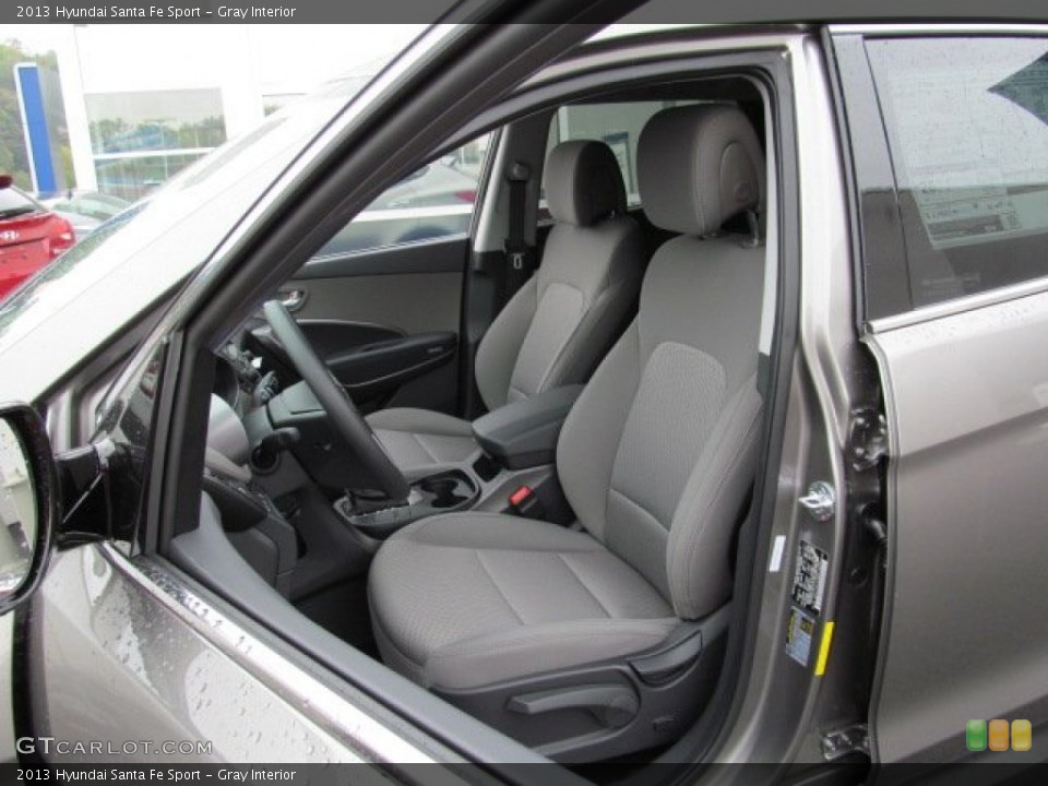 Gray Interior Front Seat for the 2013 Hyundai Santa Fe Sport #71429081
