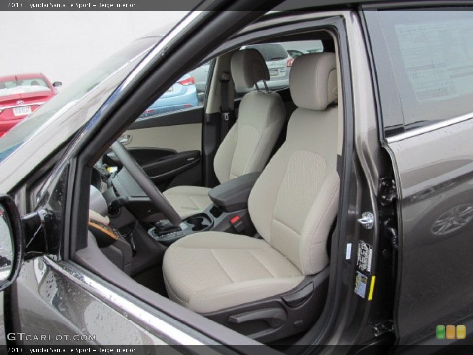 Beige Interior Front Seat for the 2013 Hyundai Santa Fe Sport #71429162