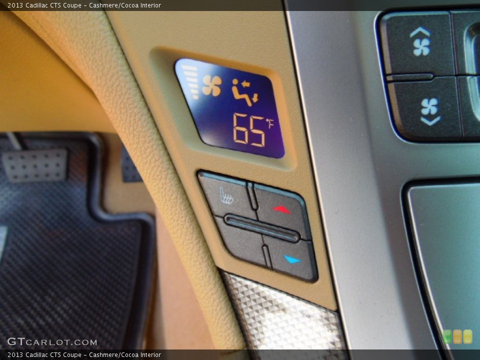 Cashmere/Cocoa Interior Controls for the 2013 Cadillac CTS Coupe #71429245